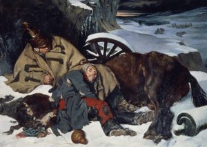 Scena dalla ritirata dalla Russia da Joseph Fernand Boissard de Boisdenier