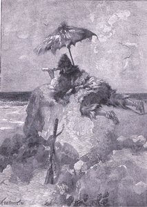 Ho mantenuto il mio giro quotidiano al punto di osservazione sulla collina (litografia) da Joseph Finnemore