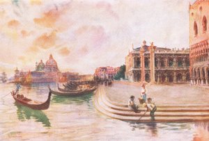 Il Molo, Venezia, da Hutchinsons Picturesque Europe pubblicato da Hutchinson & Son, c.1930
