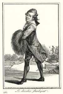 Il cavaliere fiammeggiante (incisione) da Joseph Franz von (after) Goez
