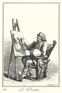 Il pittore (incisione) da Joseph Franz von (after) Goez