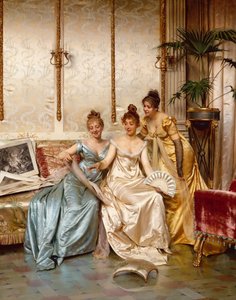 Tre belle intenditrici da Joseph Frederick Charles Soulacroix