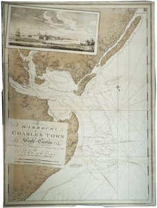 Il porto di Charlestown [Charleston] in South Carolina, 1780