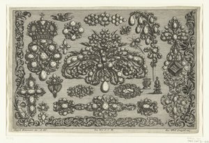Diciotto disegni per gioielli da Joseph Friedrich Leopold