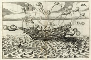 Illustrazione da Architectura navalis di J. Furttenbach da Joseph Furttenbach