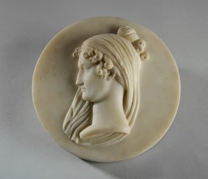 Ritratto medaglione di Mrs Elizabeth Allan da Joseph Gott