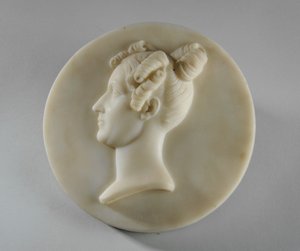 Ritratto medaglione di Mrs Margaret Gott da Joseph Gott