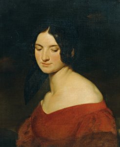 Dama in abito rosso indiano