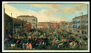 Festa dei Tori, Campo San Polo da Joseph Heintz der Jüngere