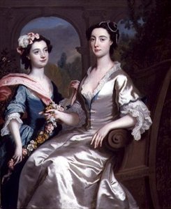 La Signora Elizabeth Birch e Sua Figlia, 1741 da Joseph Highmore