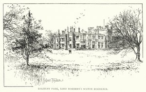 Dalmeny Park, Residenza scozzese di Lord Rosebery da Joseph Holland Tringham