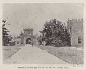Hinton St George, la residenza del conte Poulett, vista verso est