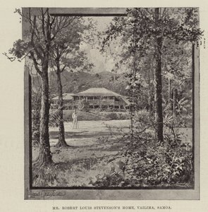 Casa del signor Robert Louis Stevenson, Vailima, Samoa da Joseph Holland Tringham