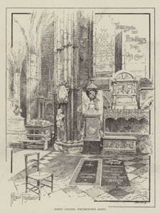 Angolo del poeta, Abbazia di Westminster da Joseph Holland Tringham