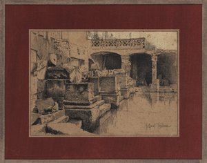 Bagno romano a Bath da Joseph Holland Tringham