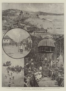 La spedizione Ashanti, schizzi al Castello di Cape Coast da Joseph Holland Tringham