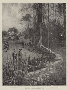 La spedizione Ashanti, un allarme a Ejuvassi, sulla strada per Coomassie, gli Houssas si preparano a respingere un presunto attacco da Joseph Holland Tringham