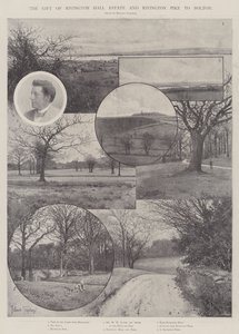 Il dono della tenuta di Rivington Hall e Rivington Pike a Bolton da Joseph Holland Tringham