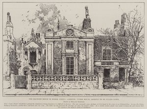 La casa infestata in Homer Street, Lambeth, Tudor House, prossima alla demolizione da Joseph Holland Tringham