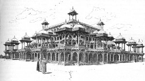 Il mausoleo di Akbar, Agra, 1892, 1902 da Joseph Holland Tringham