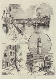 La visita della regina in Italia, vedute di Firenze da Joseph Holland Tringham