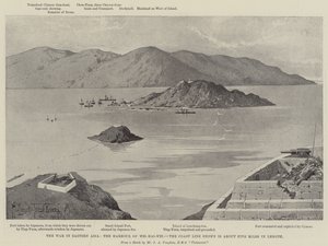 La guerra in Asia orientale, il porto di Wei-hai-Wei da Joseph Holland Tringham