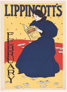 Pubblicità per un numero di febbraio di Lippincott