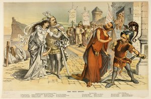 Il suo vero cavaliere, da Puck da Joseph Keppler