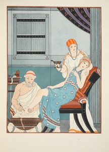 Salasso dal piede, illustrazione da 