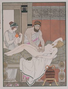 Esame di un paziente, illustrazione da 