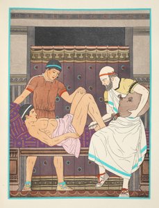 Fare un clistere, illustrazione da 