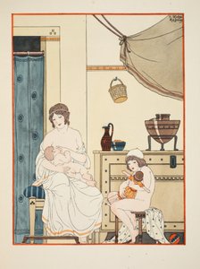 Allattamento dei neonati, illustrazione da 