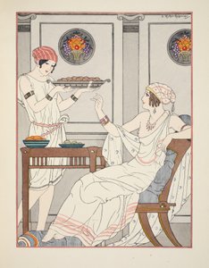 Il consumo smodato di dolci al sesamo e miele, illustrazione da 