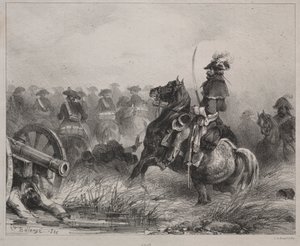 Scena di cavalleria da Joseph Louis Hippolyte Bellange