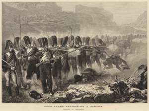 Retroguardia che protegge un convoglio