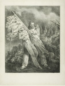 Il portabandiera ferito da Joseph Louis Hippolyte Bellange