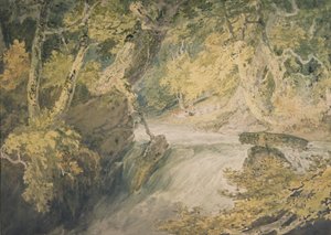 Un fiume in piena da Joseph Mallord William Turner