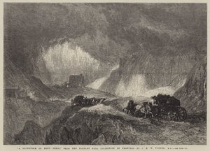 Una tempesta di neve sul Monte Cenisio