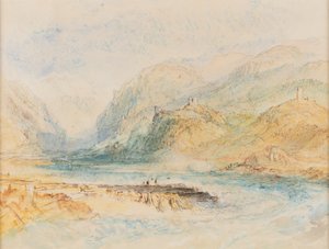 Una valle alpina svizzera, c.1843 da Joseph Mallord William Turner