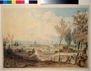 Una vista di Oxford dal lato sud di Headington Hill, 1803-04