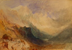 Una valle alpina, probabilmente la Val d