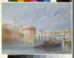 Angers: Le mura di Doutre con la torre della chiesa di La Trinité