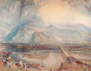 Bellinzona: dalla strada per Locarno da Joseph Mallord William Turner