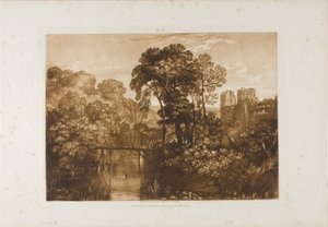 Castello di Berry Pomeroy, tavola 58 da Liber Studiorum da Joseph Mallord William Turner