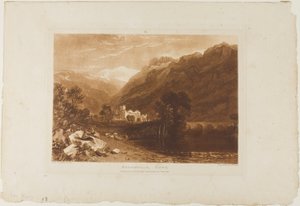 Bonneville, tavola 64 da Liber Studiorum da Joseph Mallord William Turner