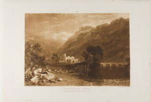 Bonneville, tavola 64 da Liber Studiorum da Joseph Mallord William Turner