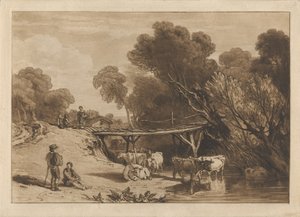 Ponte e mucche da Joseph Mallord William Turner