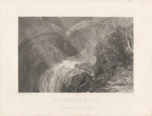 Ponte delle Catene sul fiume Tees, 1838 da Joseph Mallord William Turner
