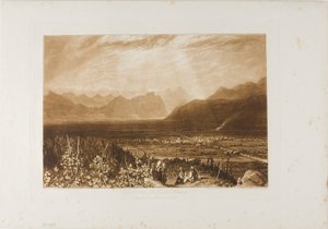 Catena delle Alpi da Grenoble a Chamberi, tavola 40 da Liber Studiorum