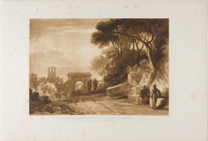 Cristo e la donna di Samaria, tavola 71 da Liber Studiorum da Joseph Mallord William Turner